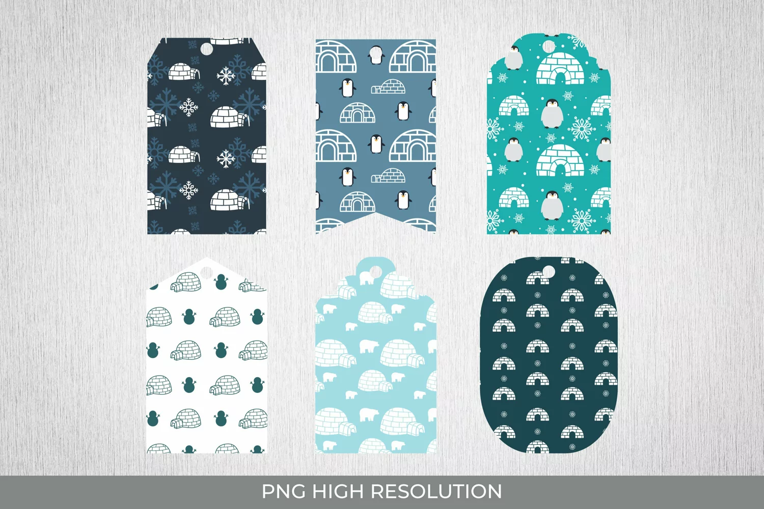 Igloo Patterned Shaped Tag product image 1