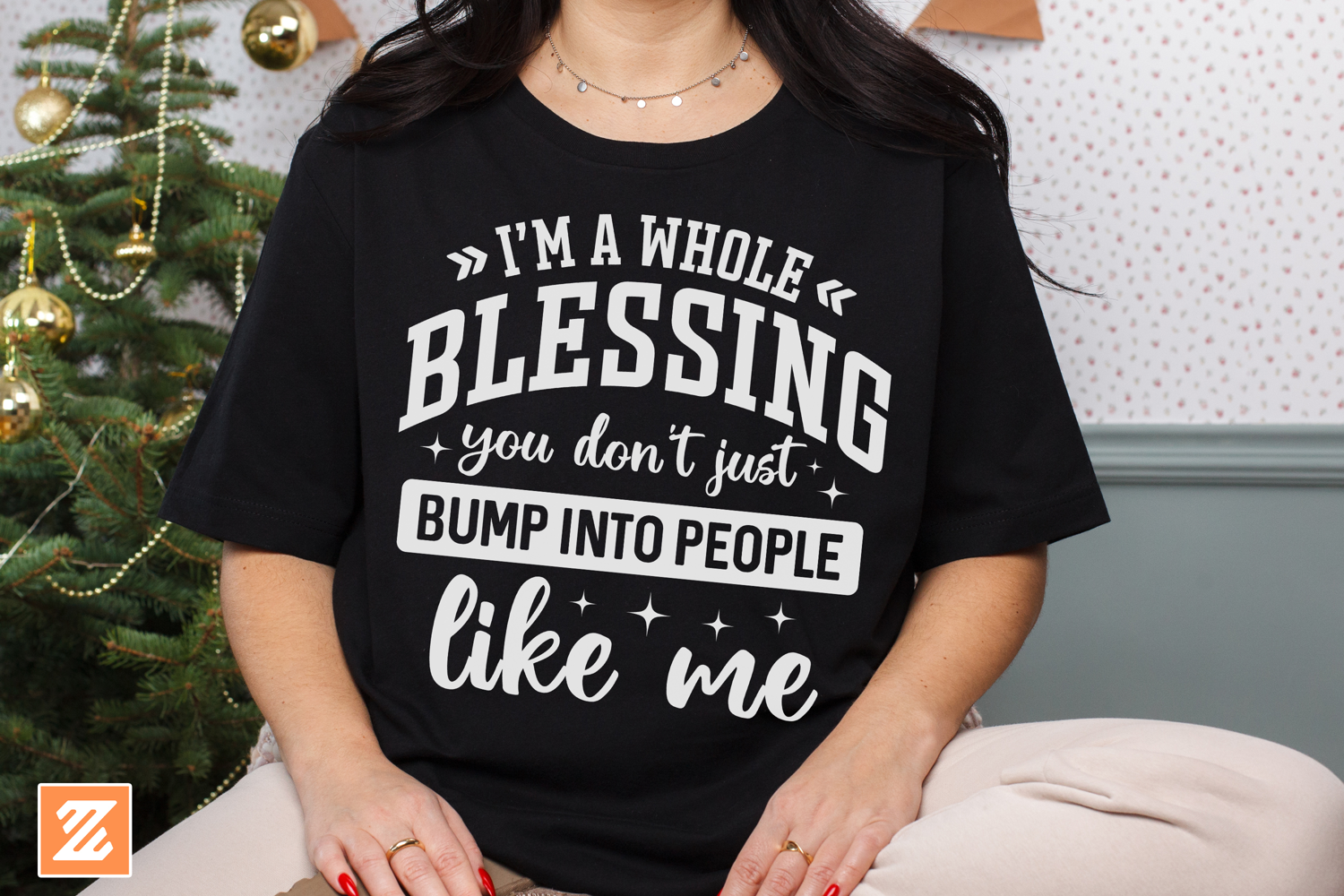 I'm A Whole Blessing PNG SVG, Strong women shirt PNG product image 1