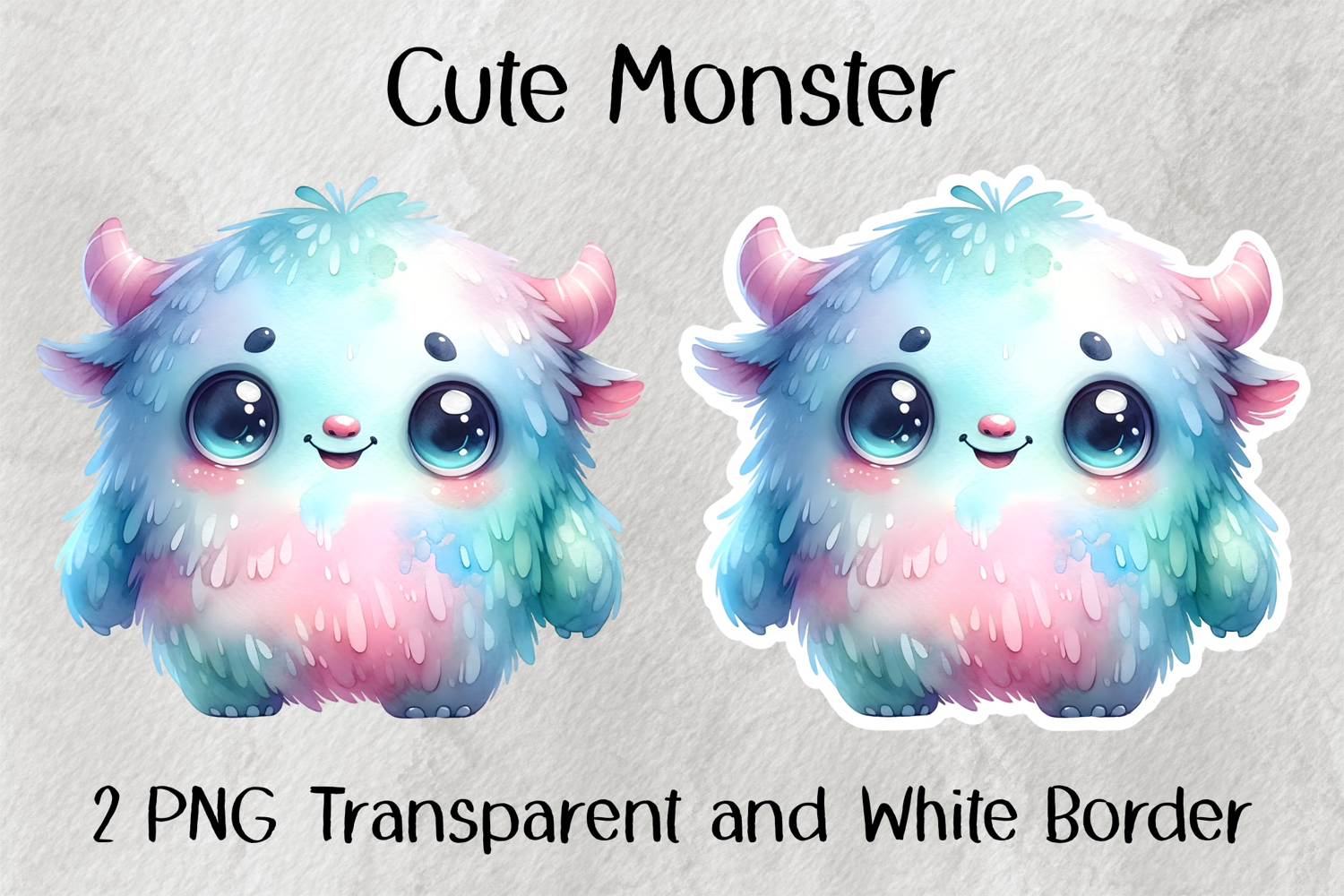 Cute Monster PNG product image 1