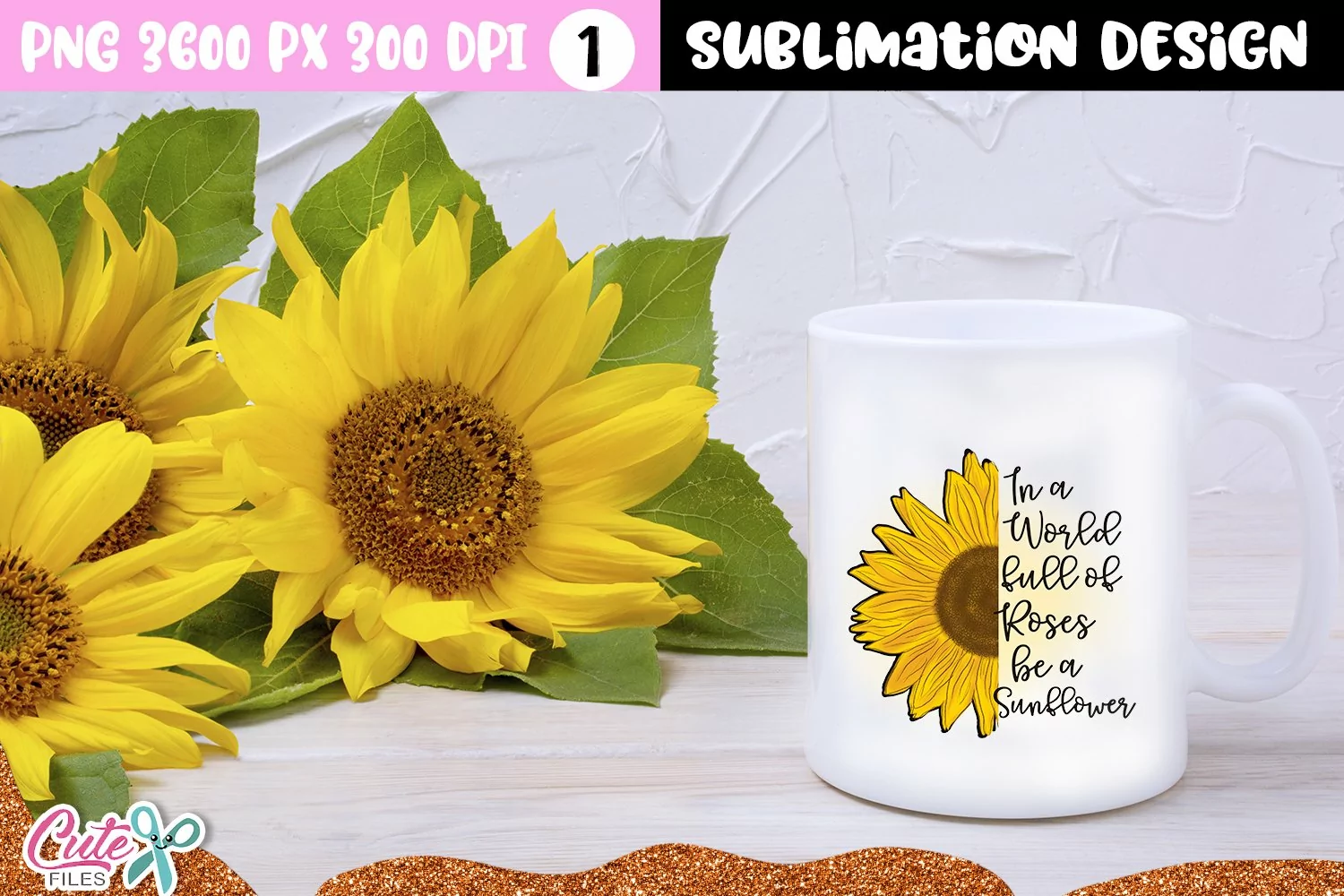 sunflower Sublimation Design