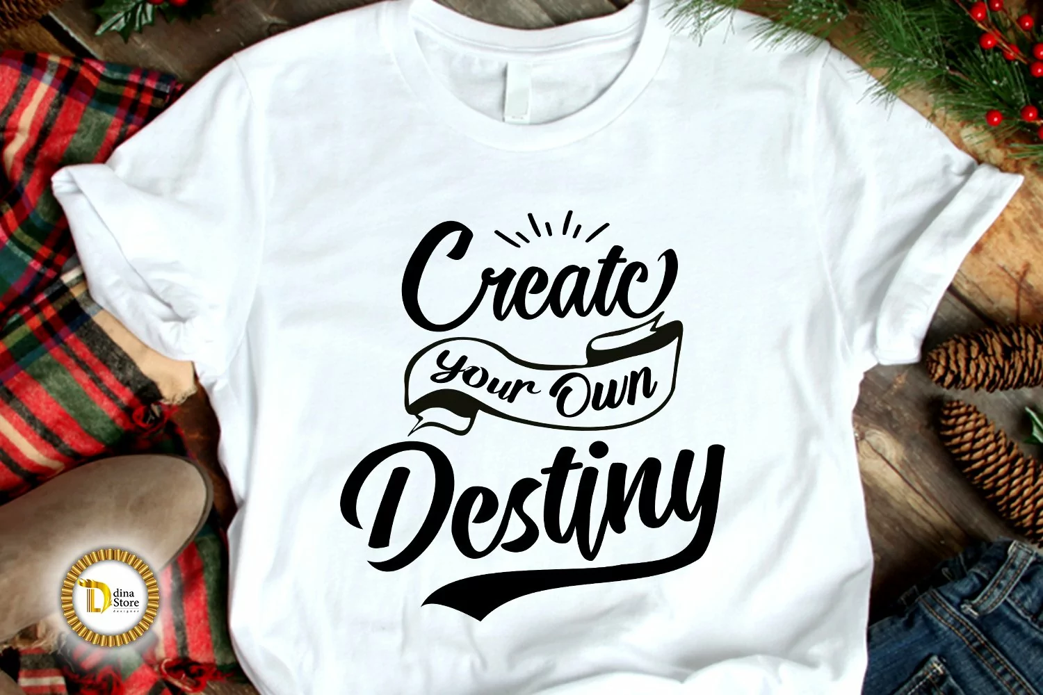 Create Your Own Destiny | Motivational Typography SVG product image 1