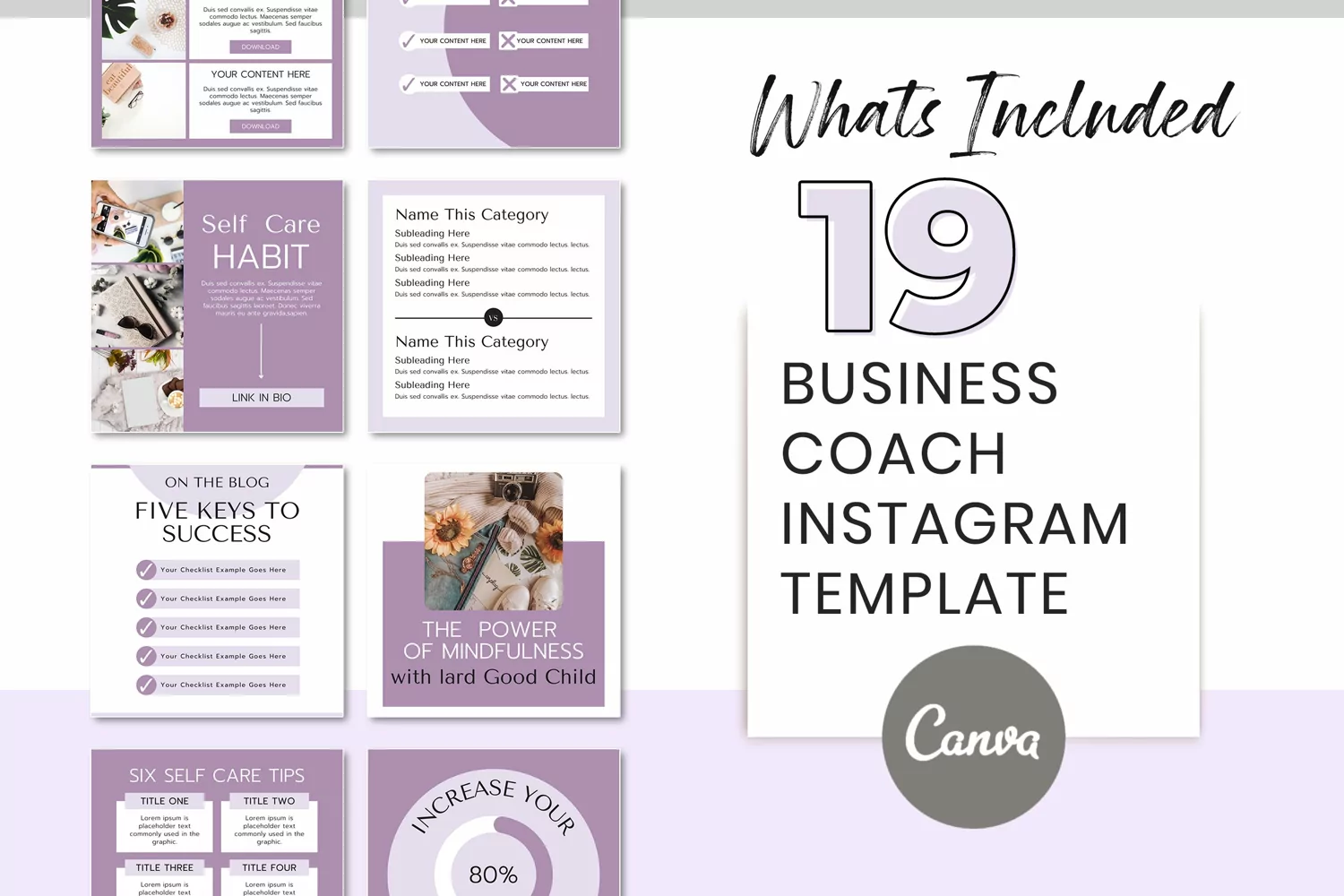 Life Coach Templates | Canva Coaching | Branding coach product image 1