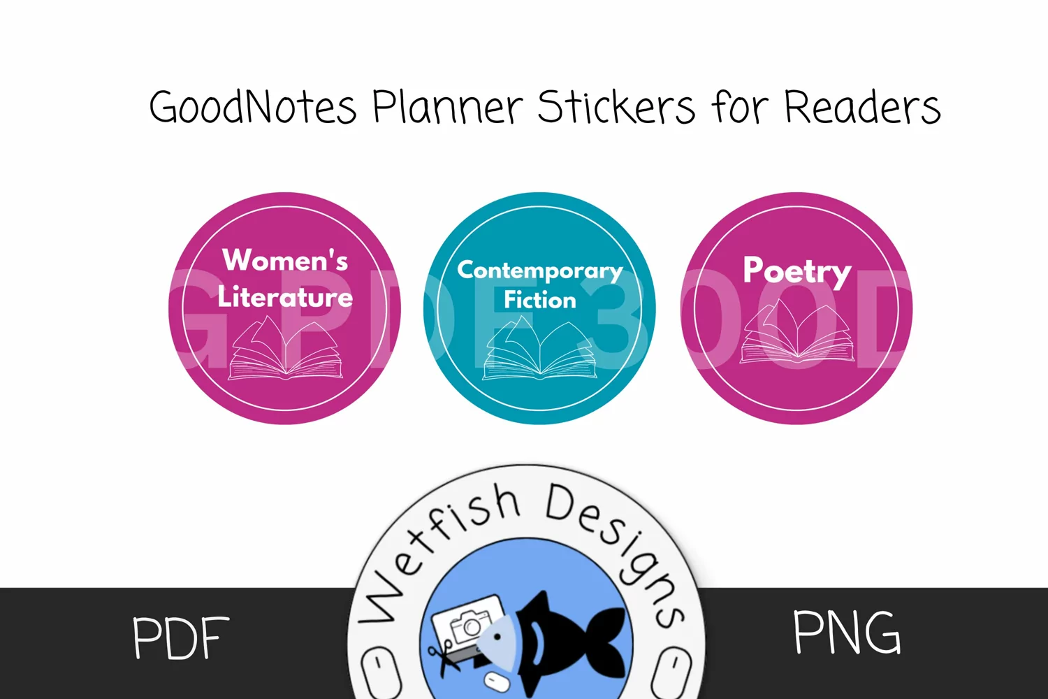 GoodNotes Planner Stickers for Readers product image 1