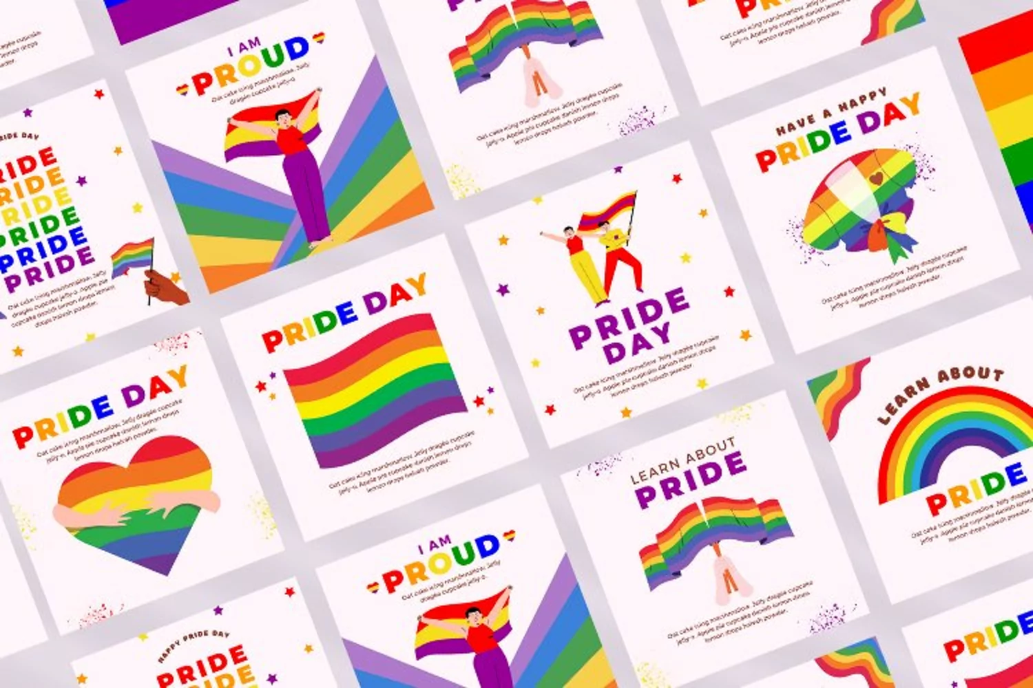 Pride Day Instagram Post, Canva Templates product image 1