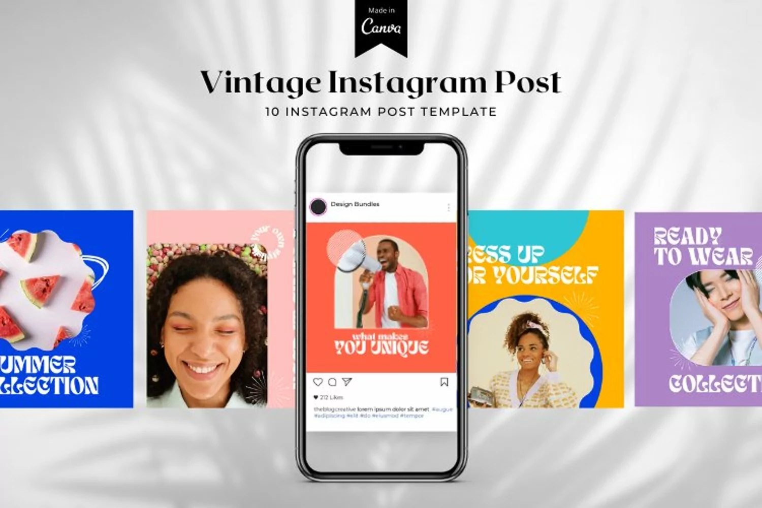 Vintage Instagram Post Canva Template product image 1