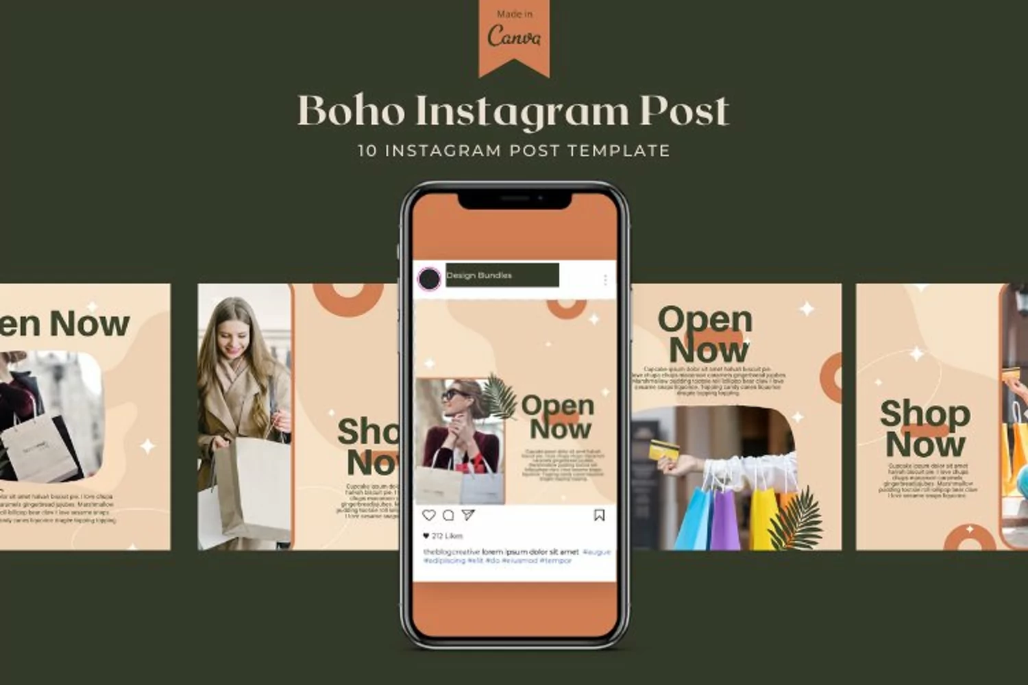 Boho Instagram Post Canva Template product image 1