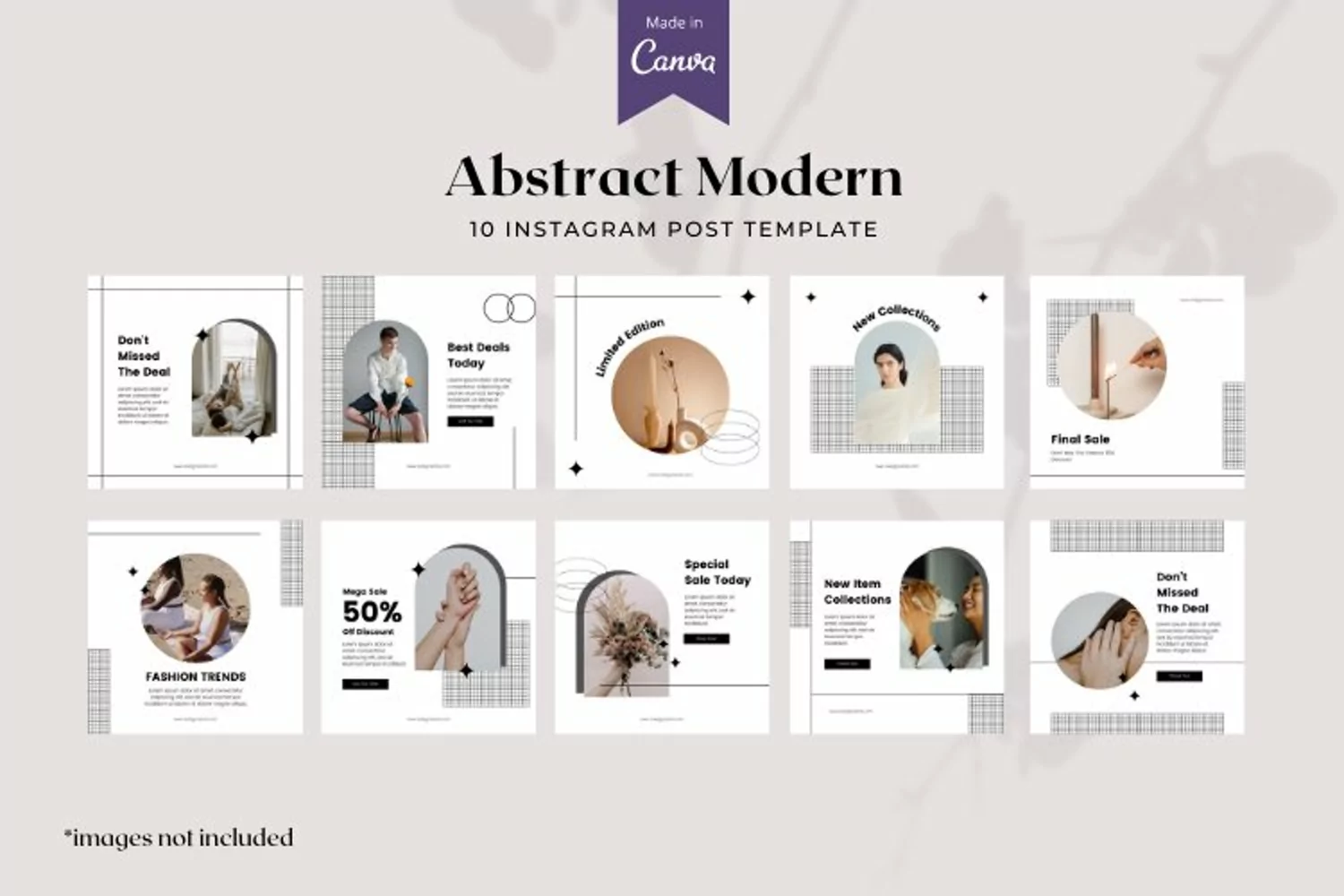 Abstract modern Instagram Canva Template product image 1