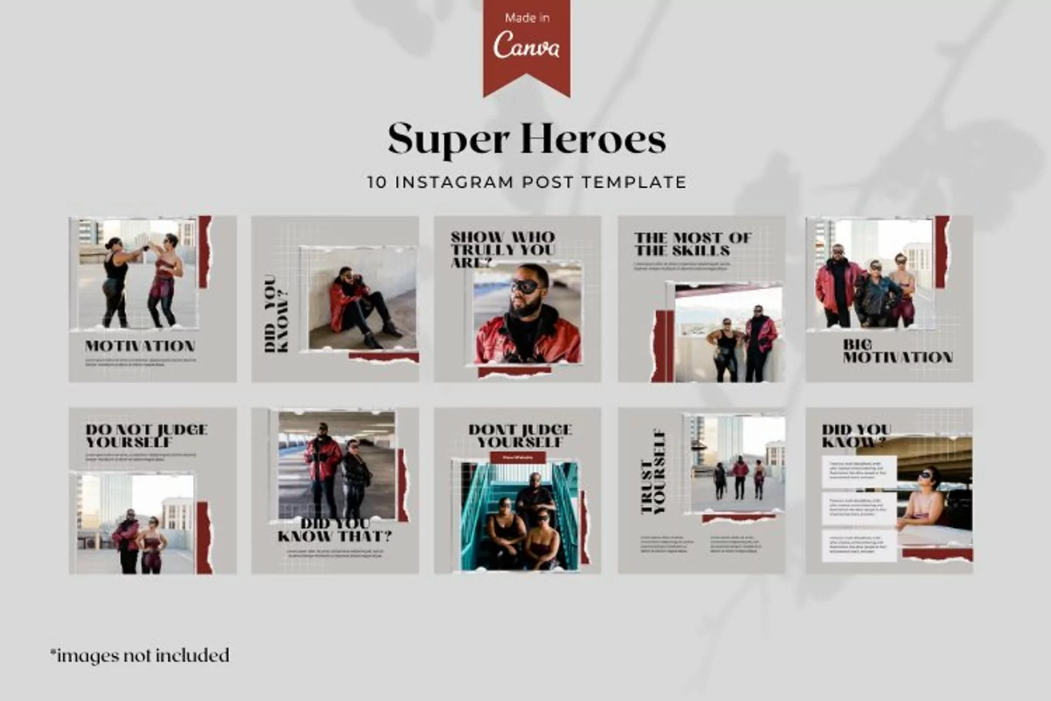 Super Heroes Instagram Post Canva Template product image 1