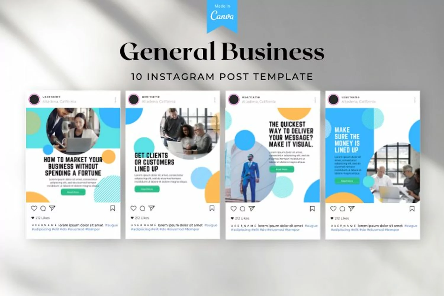 General Business Instagram Post Canva Template product image 1