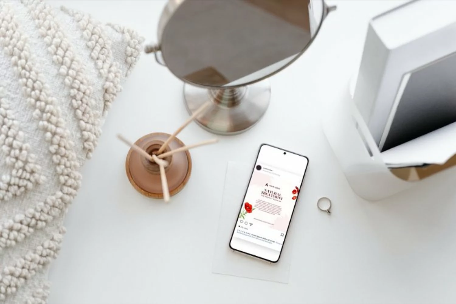 Poppies themed Instagram Post, Canva Templates product image 1