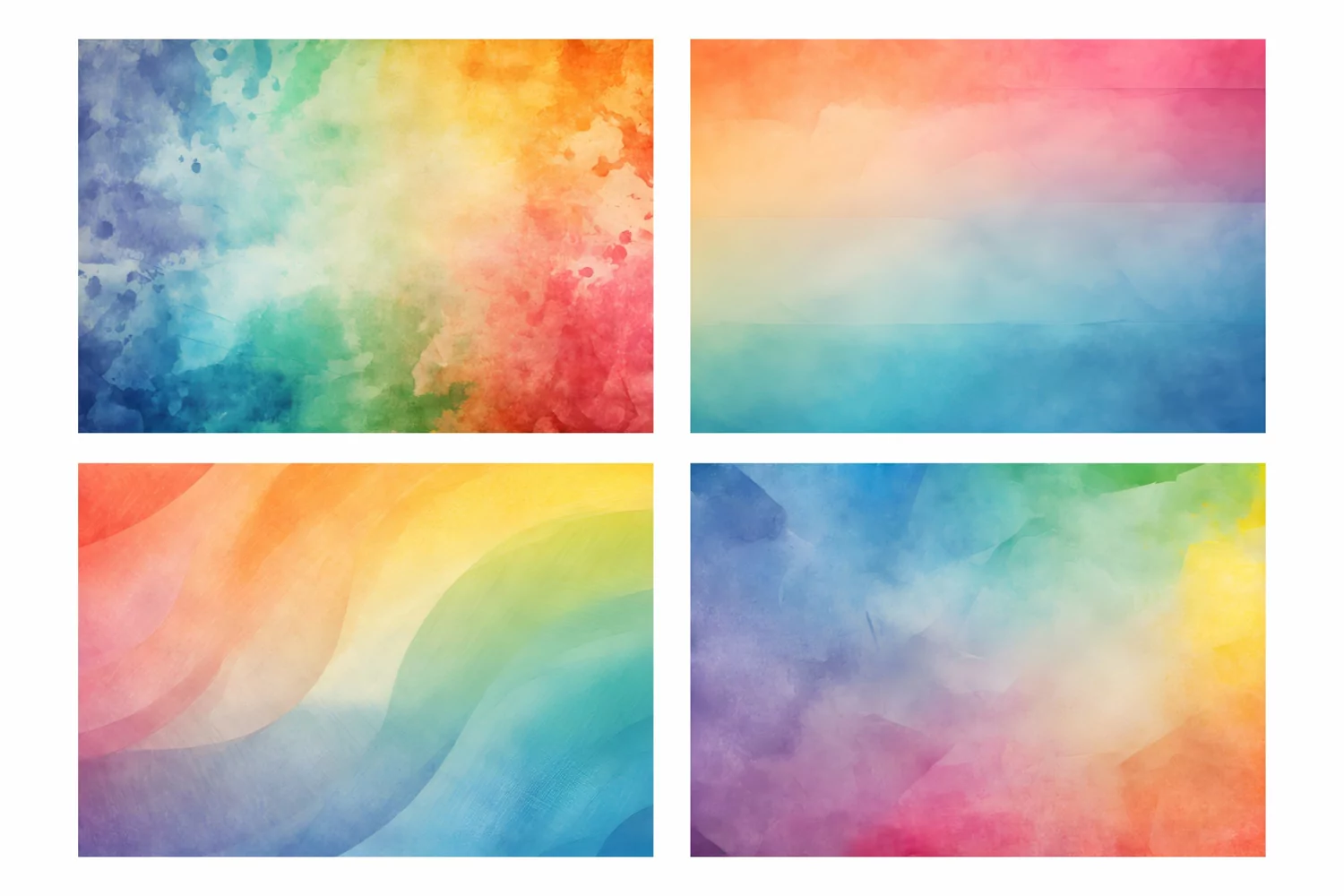 Iridescent Rainbow Colored Paper Textures product image 1