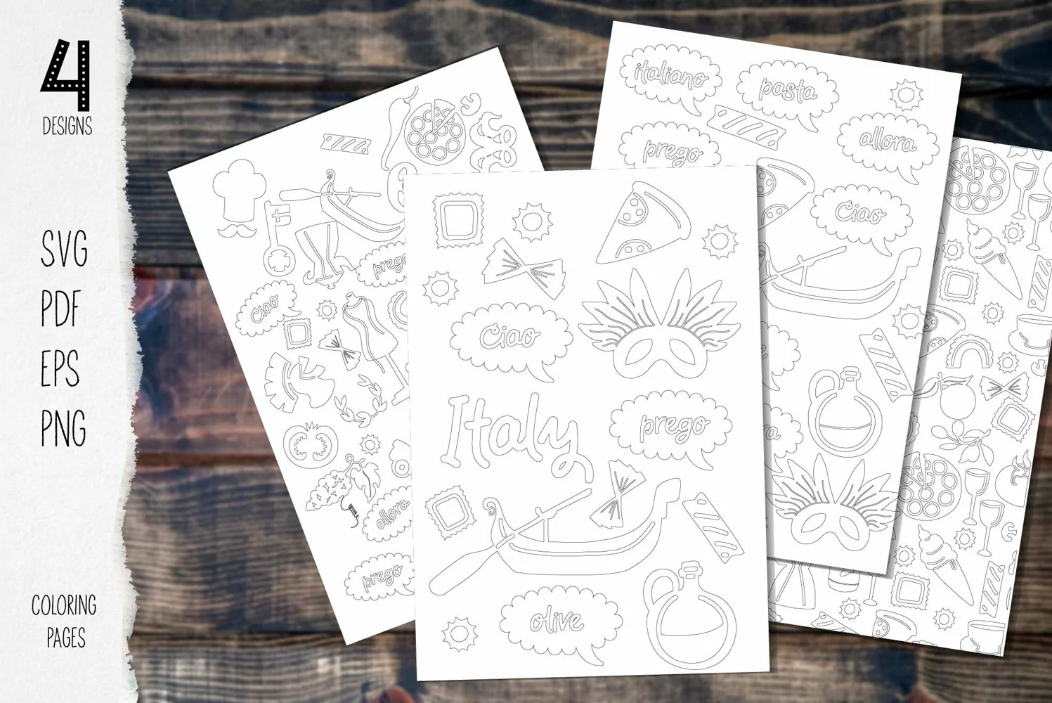 Travelling coloring book Italy product image 1