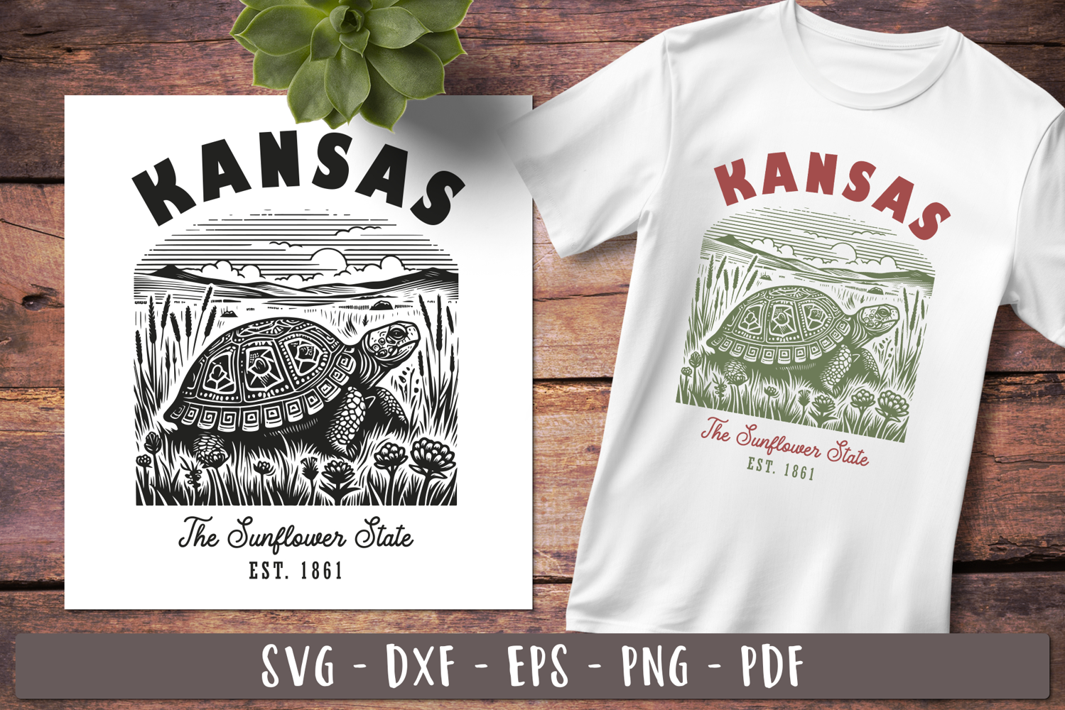 Kansas svg Vintage United states design