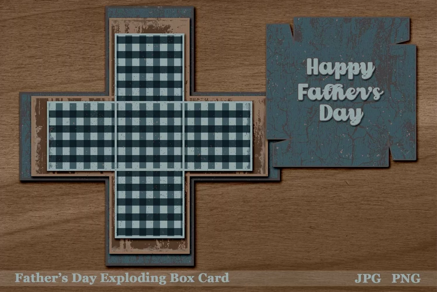Printable Father's Day Exploding Box Card and Mini Album product image 1