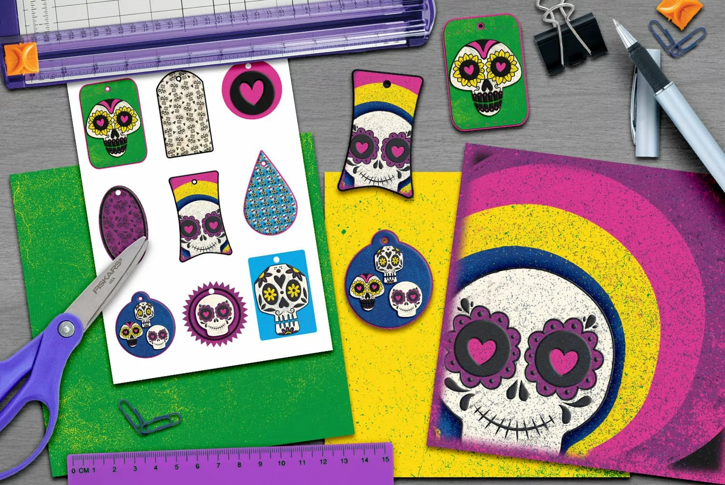 Day of the Dead Tags for Crafts and Scrapbooking product image 1