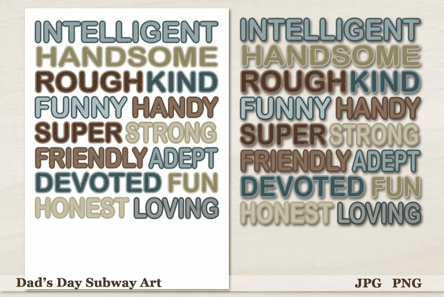 Father's Day Subway Art Printable product image 1