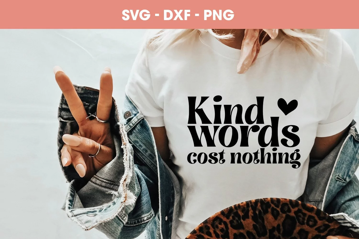 Kind words cost nothing SVG Tshirt Mug Tote bag mockup