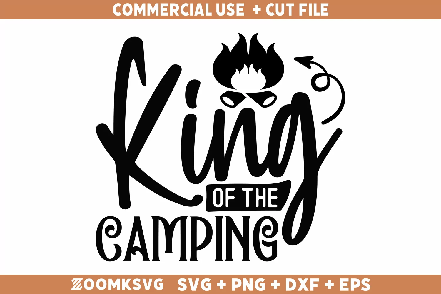 King of the camping SVG | Camping Shirt SVG | Camping S product image 1