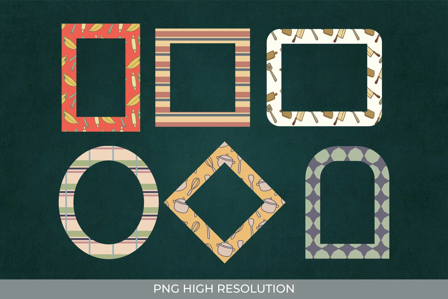Scrapbooking Kitchen Tools Frames Set product image 1
