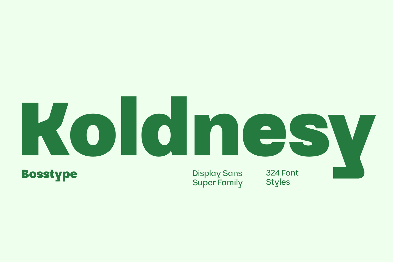 Koldnesy - Super Family Font In 324 Styles product image 1