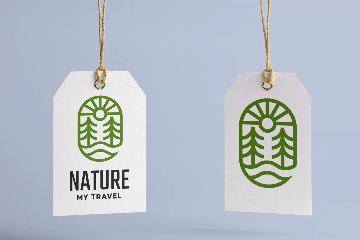 Nature Lake and Pine Logo Logo product image 1