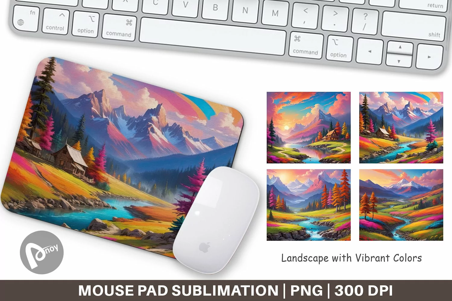 Mouse Pad Vibrant Landscape product image 1