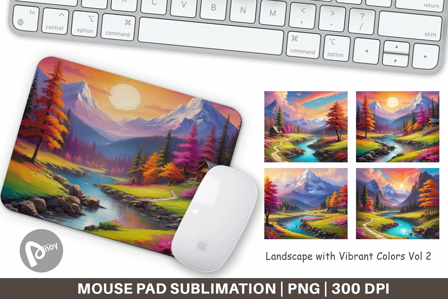 Mouse Pad Vibrant Landscape product image 1