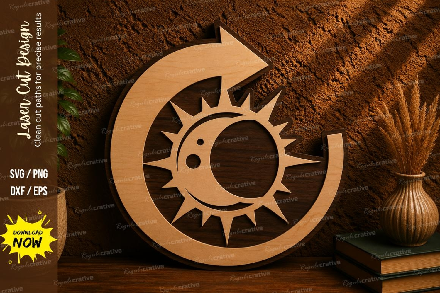 Sailboat Mandala Laser Cut SVG File sailboat mandala svg product image 1