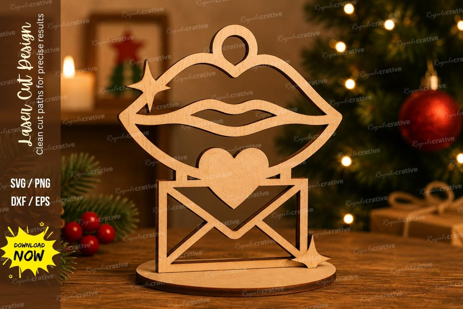 Dog Kennel Ornament Laser Cut SVG File product image 1