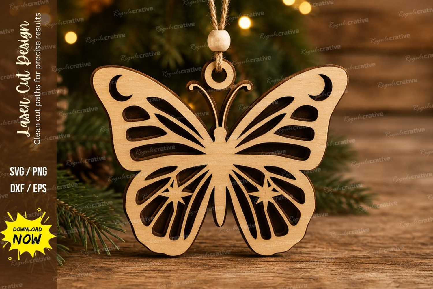Monarch Butterfly Laser Cut SVG File product image 1