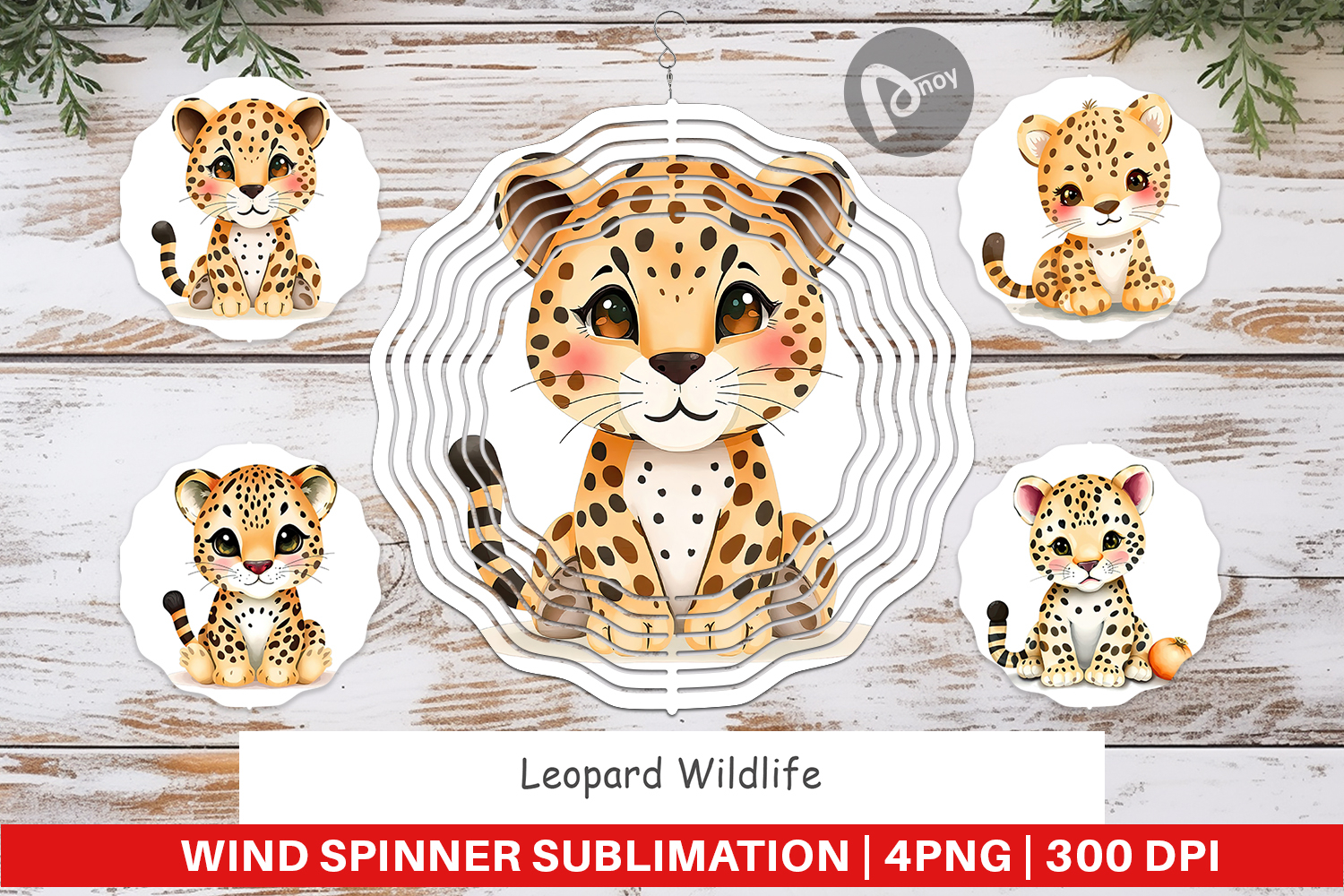 Wind Spinner Leopard Wildlife product image 1