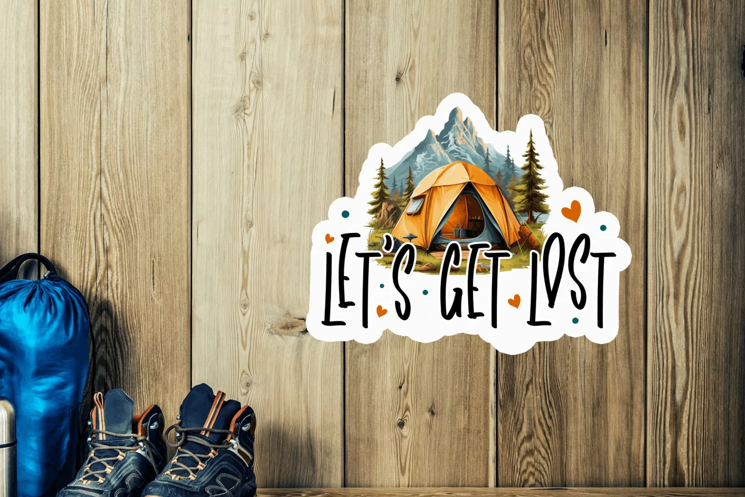 Lets get lost Stickers PNG product image 1