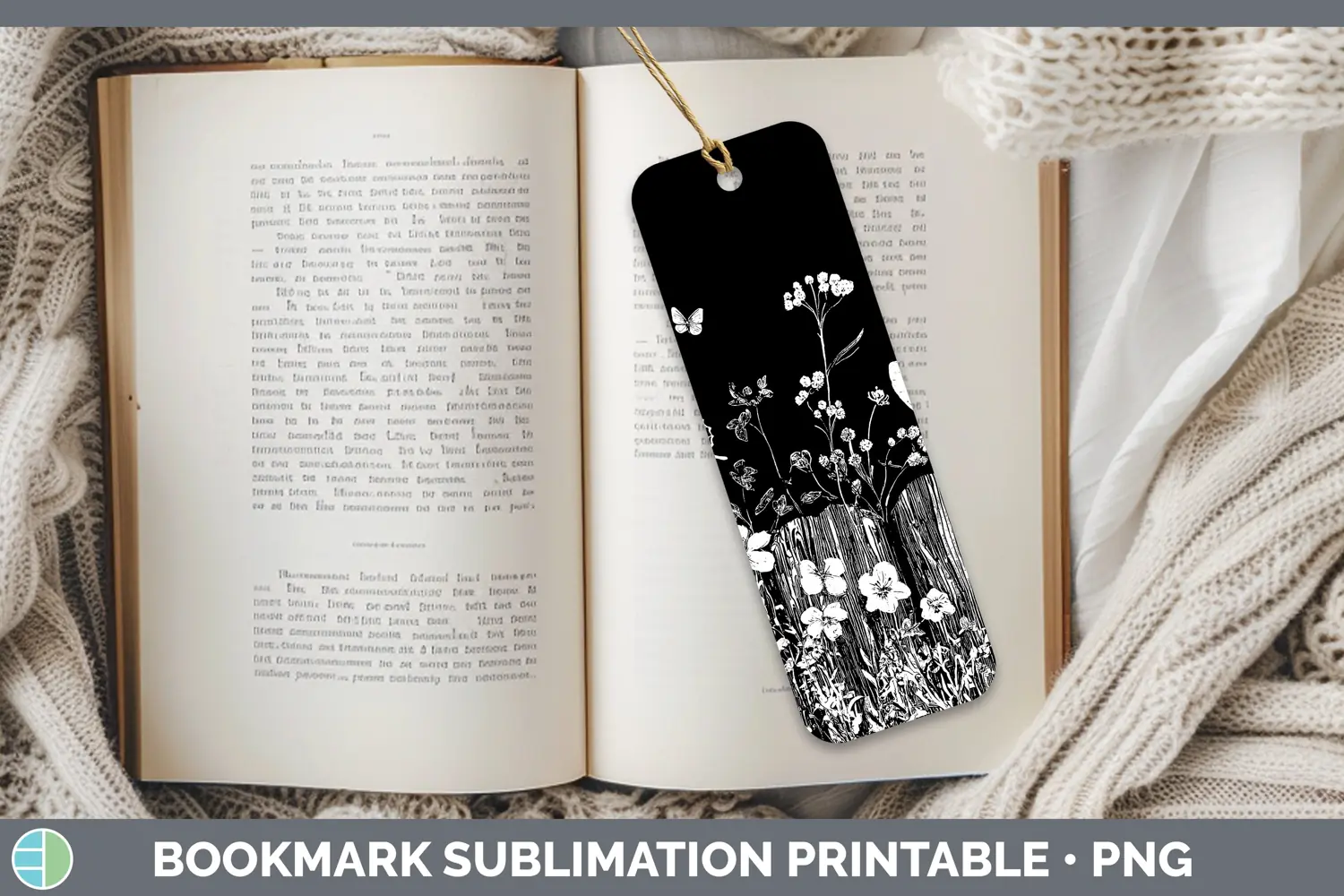 GorgeousLinocut Cottage Bookmark design.