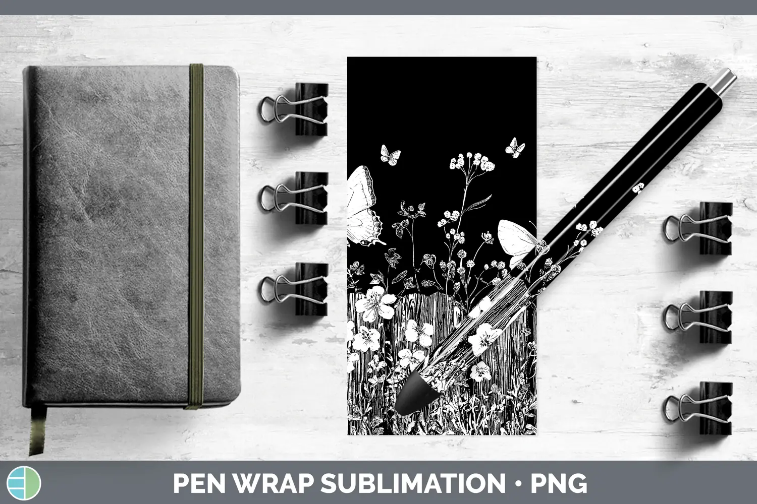 GorgeousLinocut Cottage Pen Wrap design.