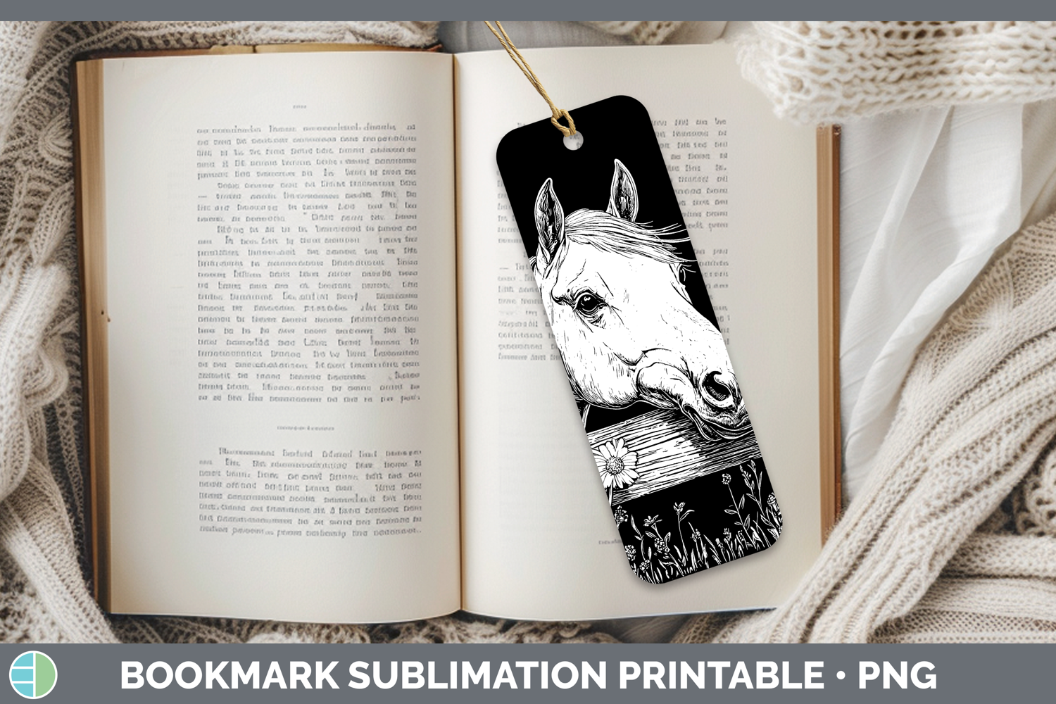 GorgeousLinocut Cottage Bookmark design.