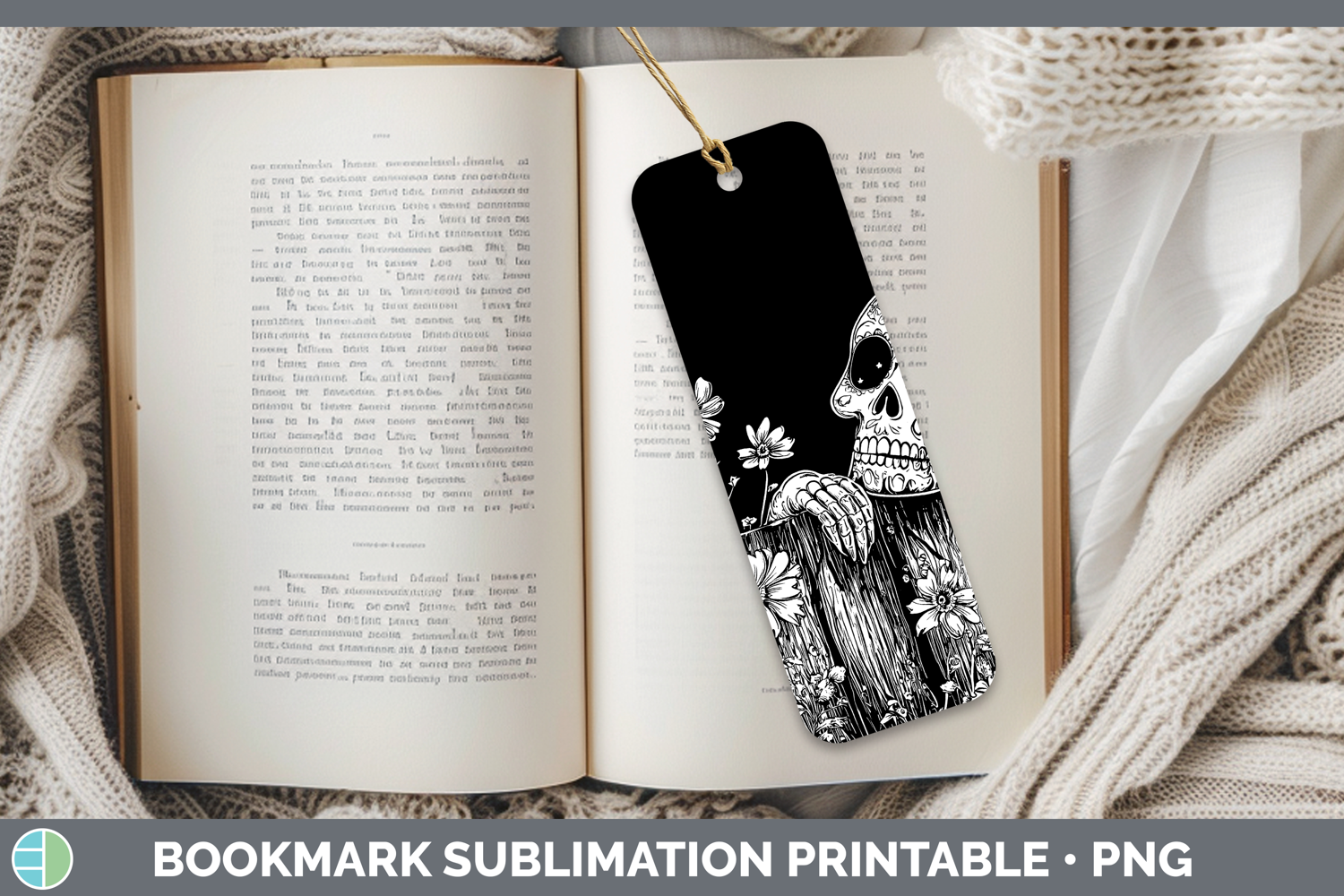 GorgeousLinocut Cottage Bookmark design.