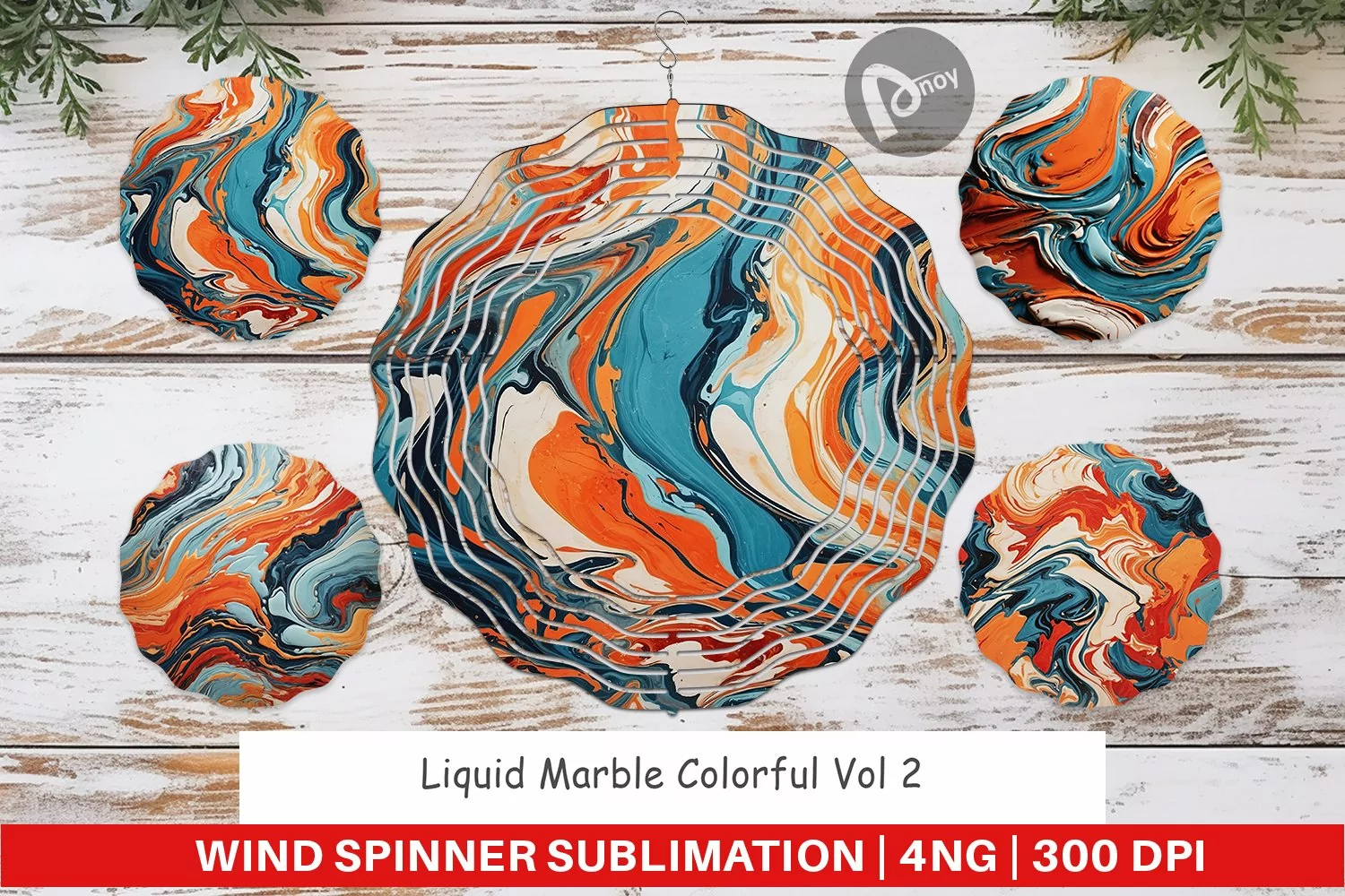 Wind Spinner Colorful Marble product image 1