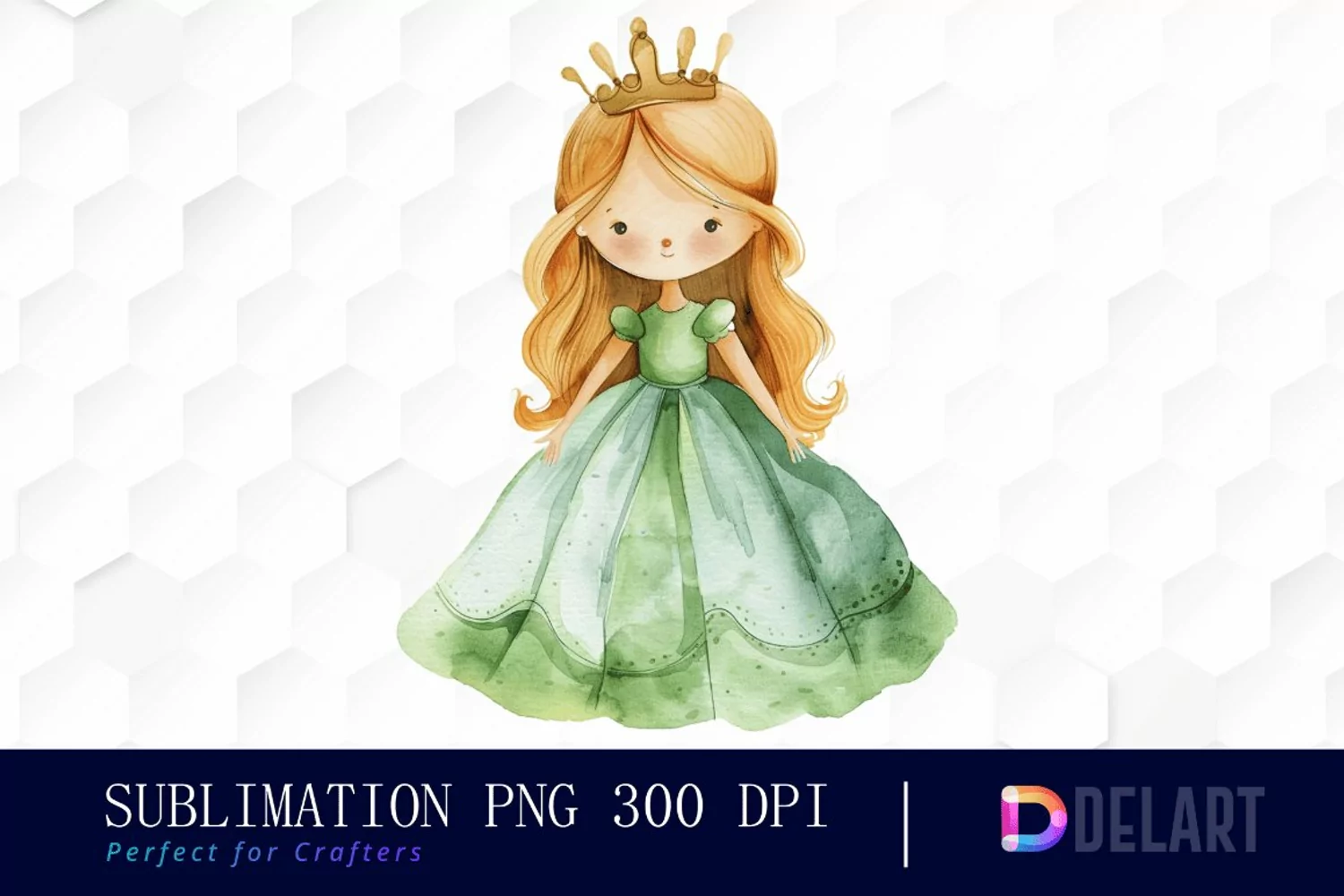 Little Princess Watercolor Clipart product image 1
