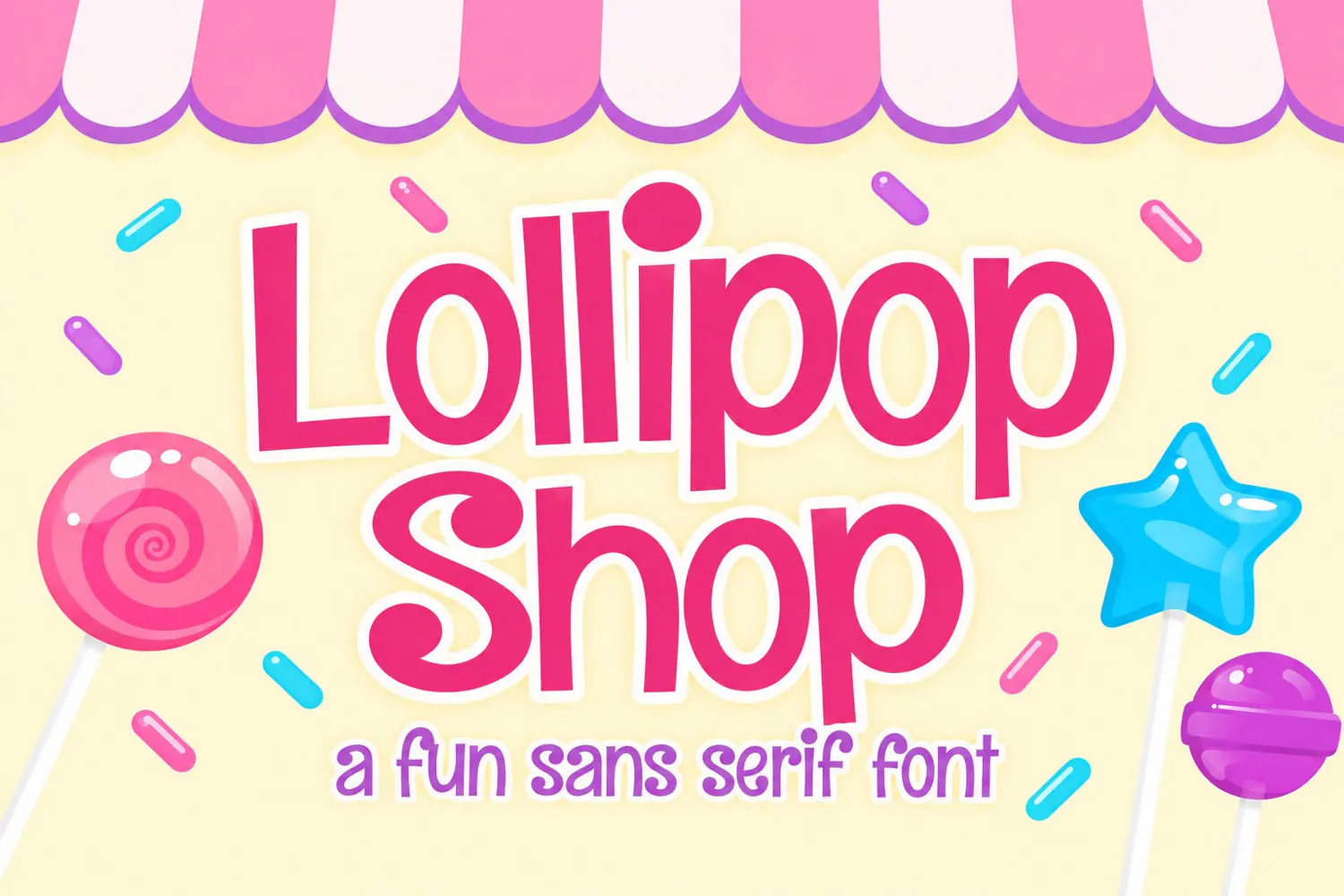 Lollipop Shop | Playful Sans Serif Font product image 1