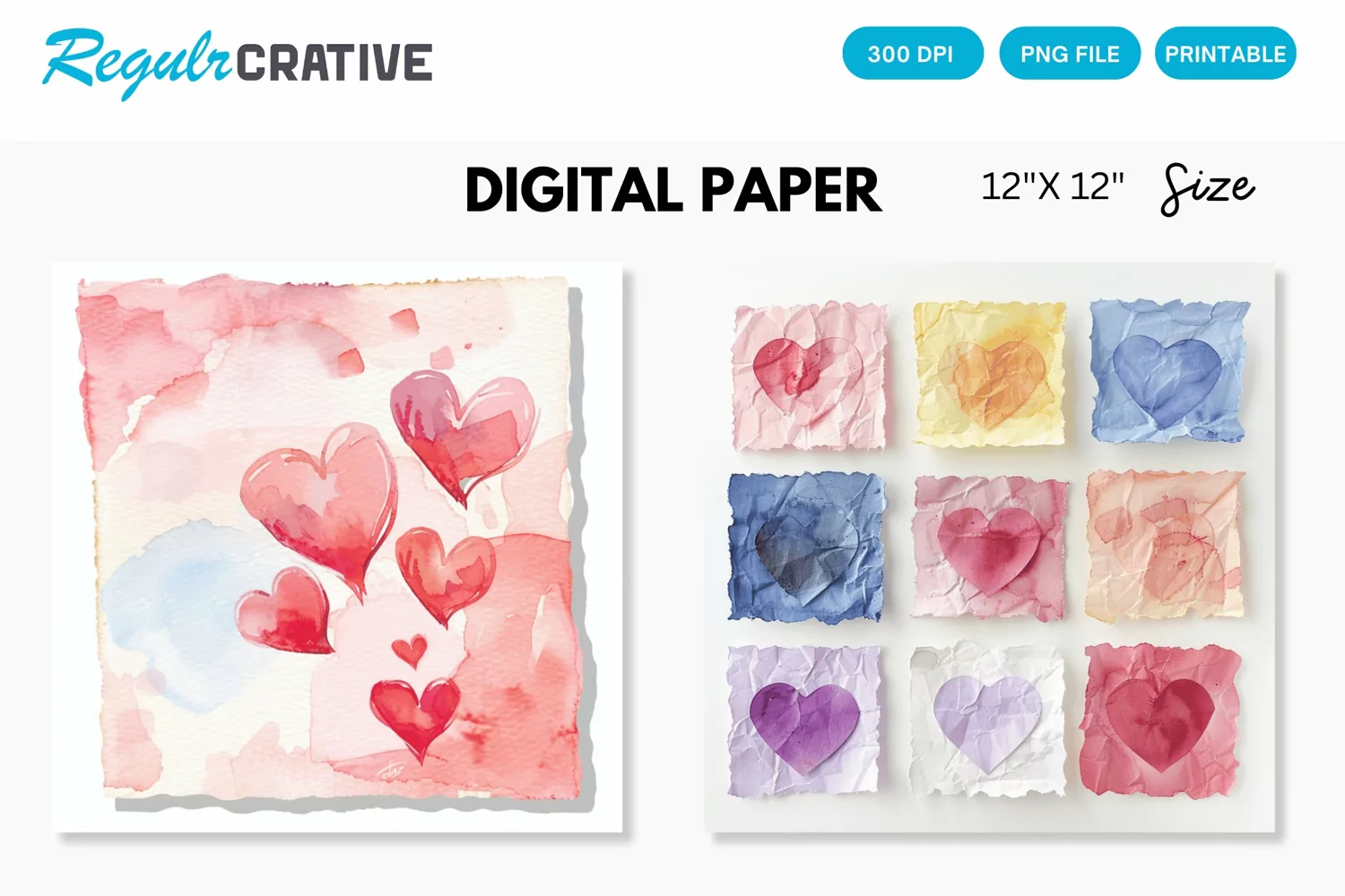 Love Sticky Notes Seamless Digital Paper, Love Pattern product image 1