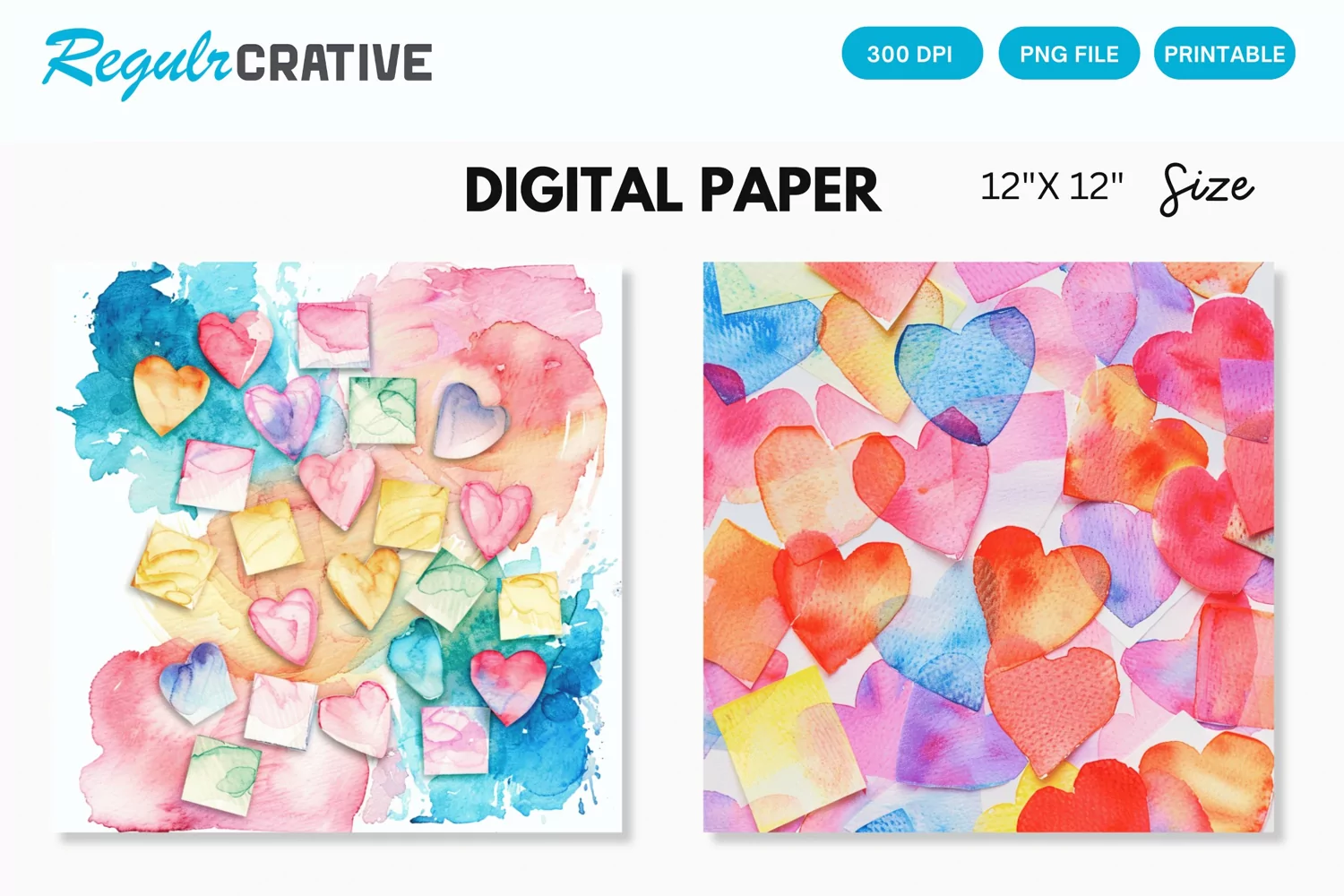Love Sticky Notes Seamless Digital Paper, Love Pattern product image 1