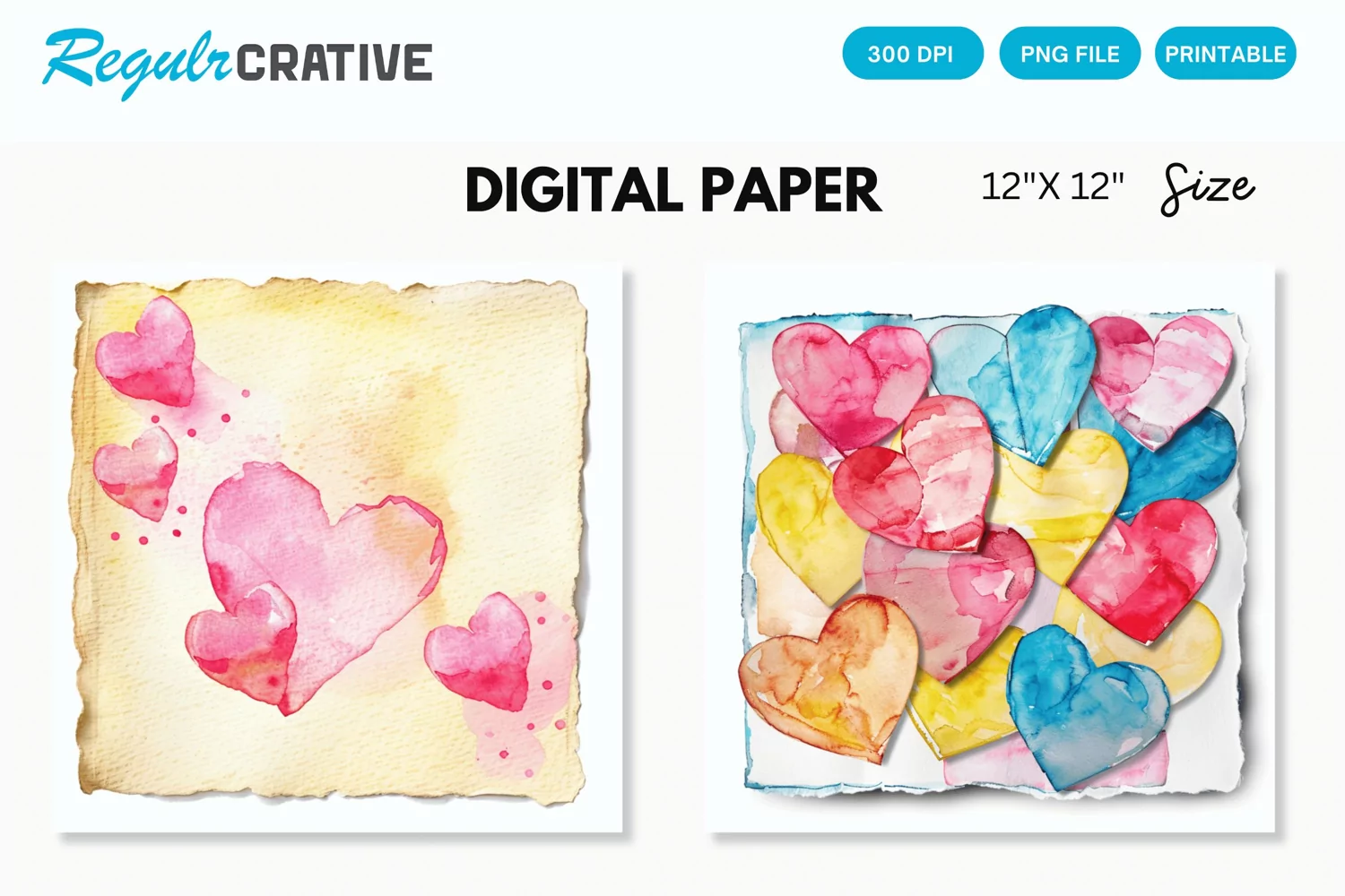 Love Sticky Notes Seamless Digital Paper, Love Pattern product image 1