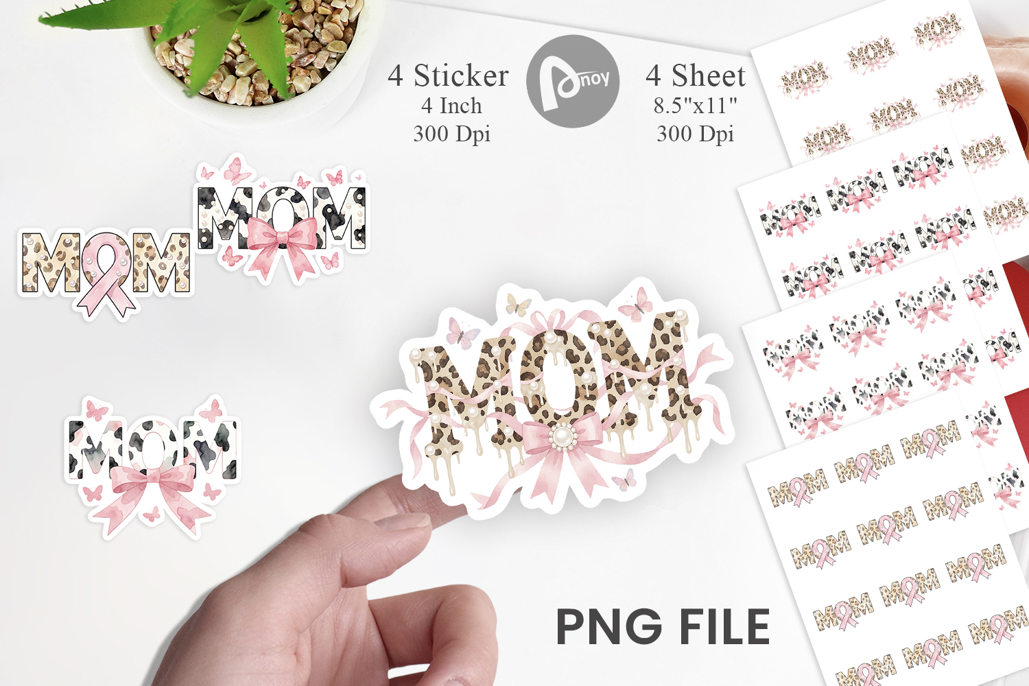Luxury MOM Pearl Sticker product image 1