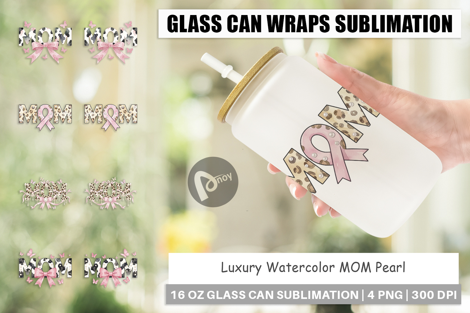 Luxury MOM Pearl Glass Can product image 1