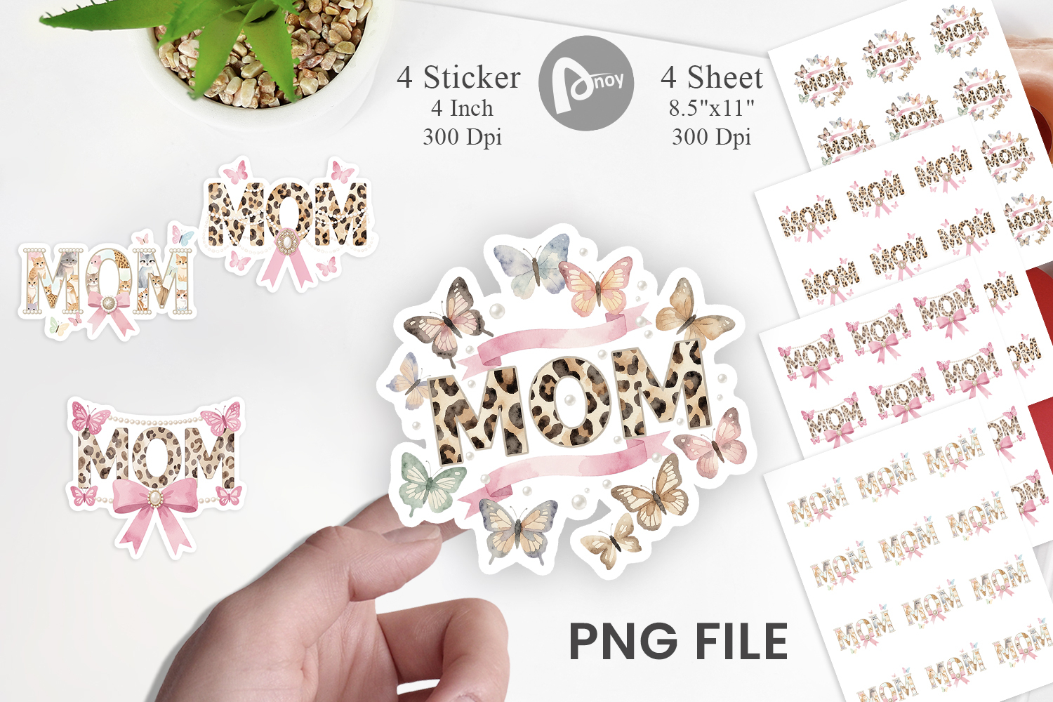 Luxury MOM Pearl Sticker product image 1