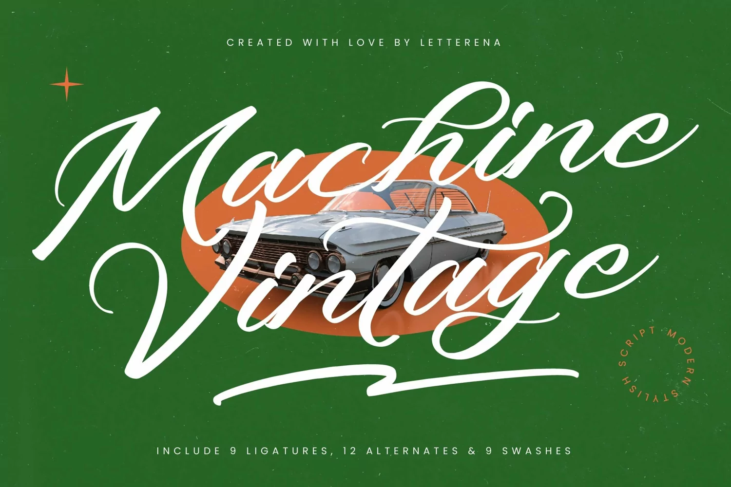 Machine Vintage Modern Stylish Script product image 1