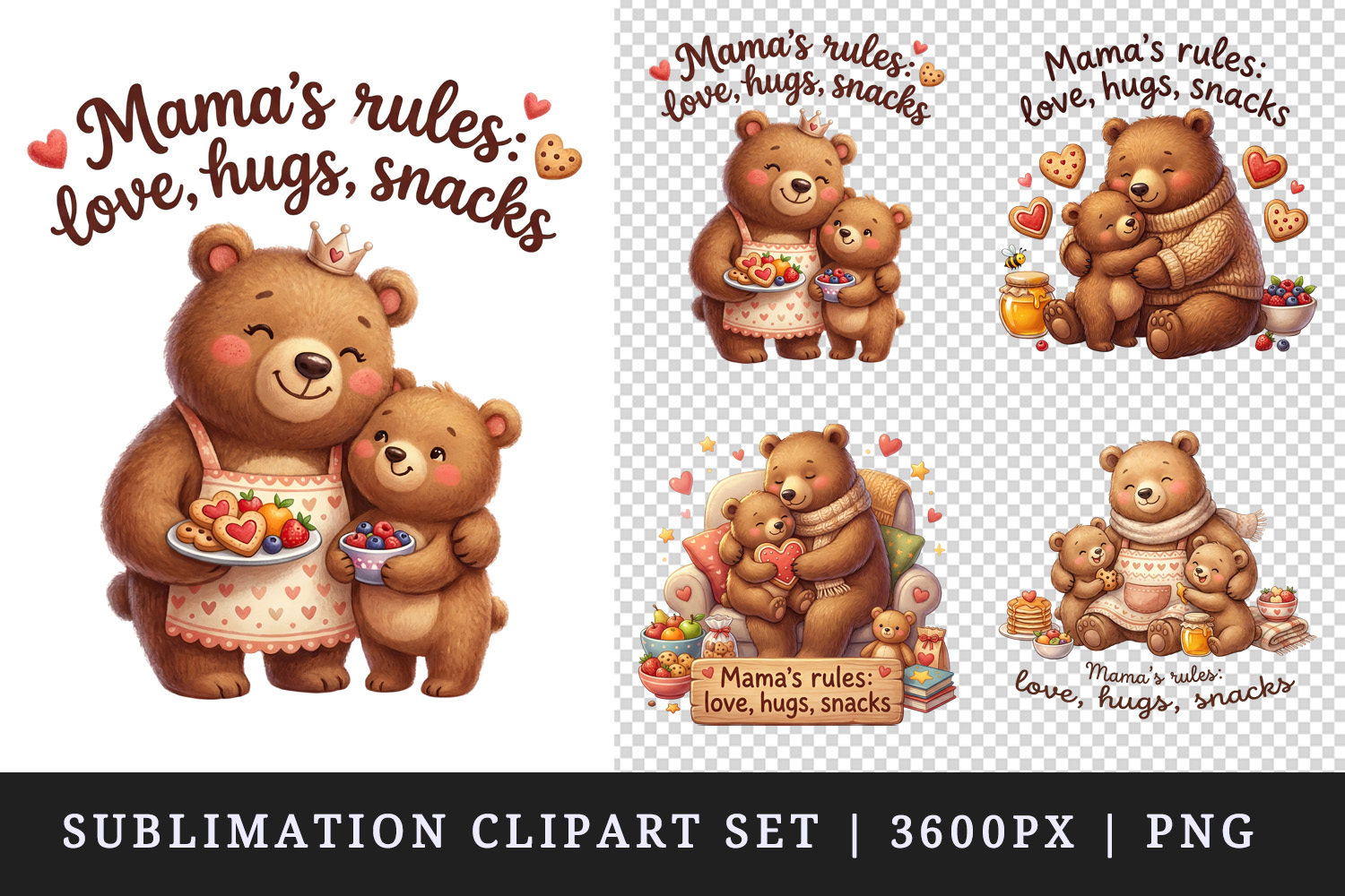 Mama clipart printable sublimation design png product image 1