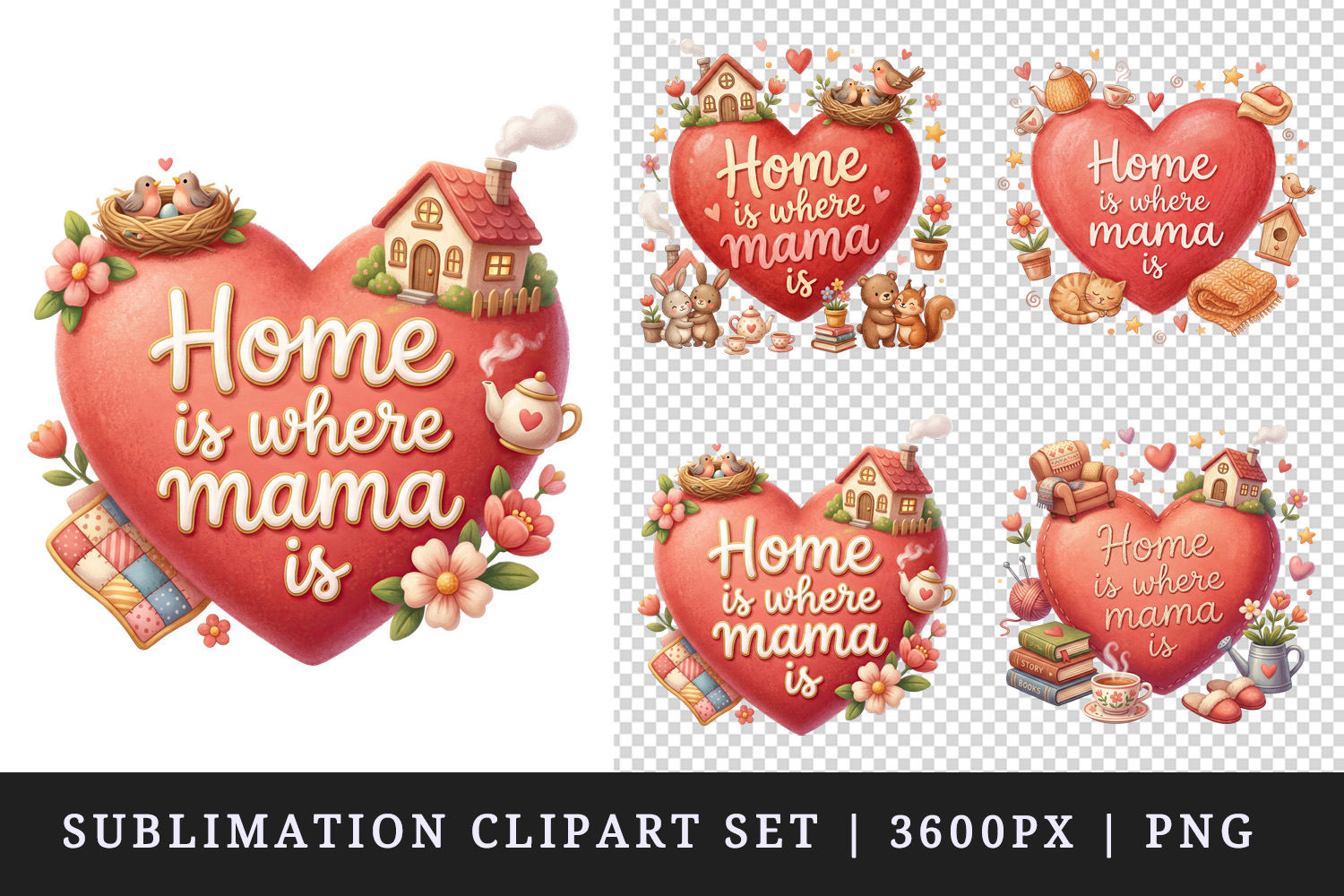 Mama clipart printable sublimation design png product image 1