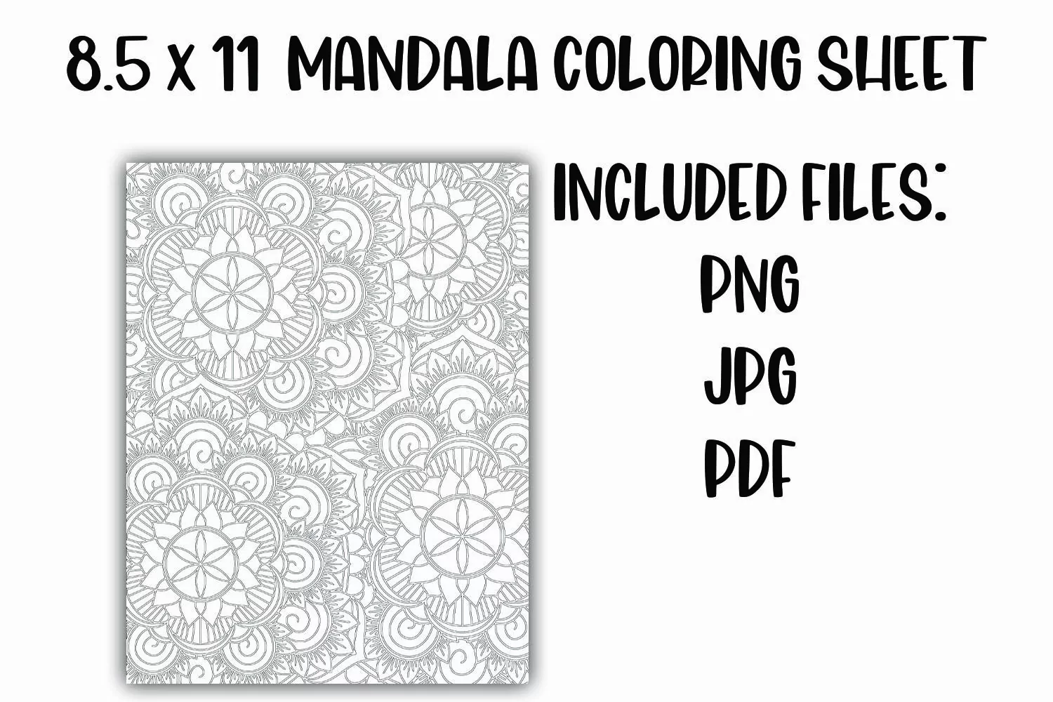 Mandala Coloring Sheet product image 1