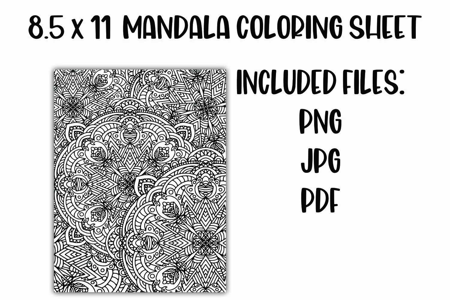 Mandala Coloring Sheet product image 1
